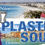 Lotte loopt van Cannes naar Nice voor Plastic Soup Foundation.